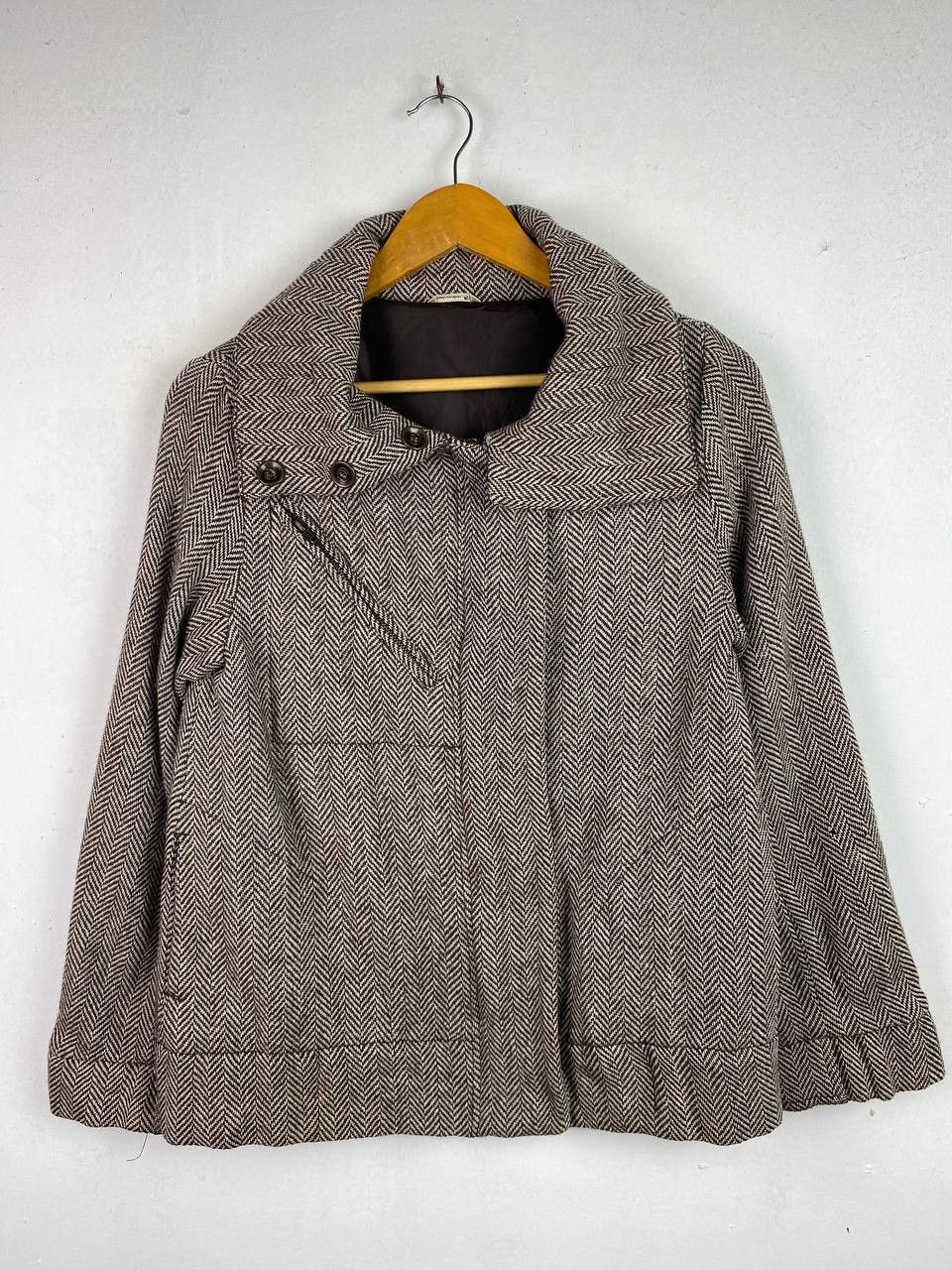 Japanese Brand back number wool jacket nice design Size US M / EU 48-50 / 2 - 1 Thumbnail