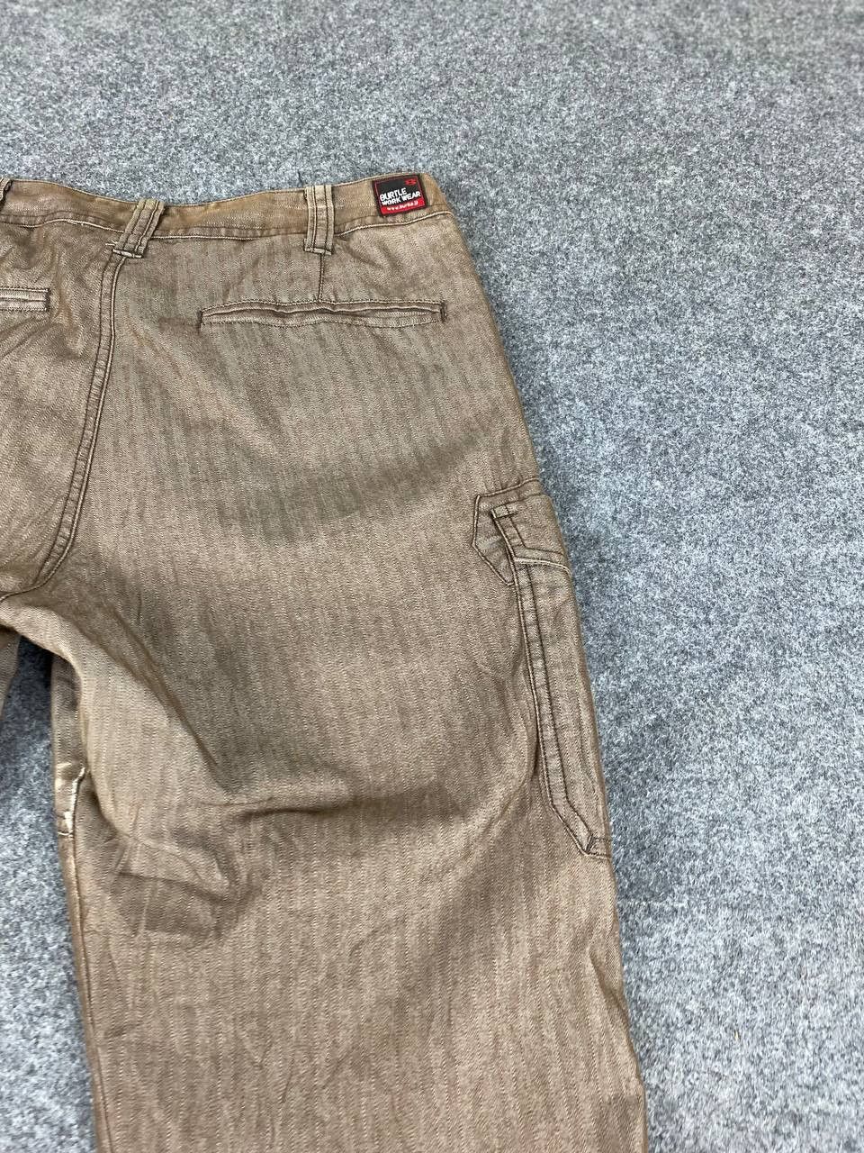 Japanese Brand burtle japanese brands herringbone cargo pants Size US 30 / EU 46 - 4 Thumbnail