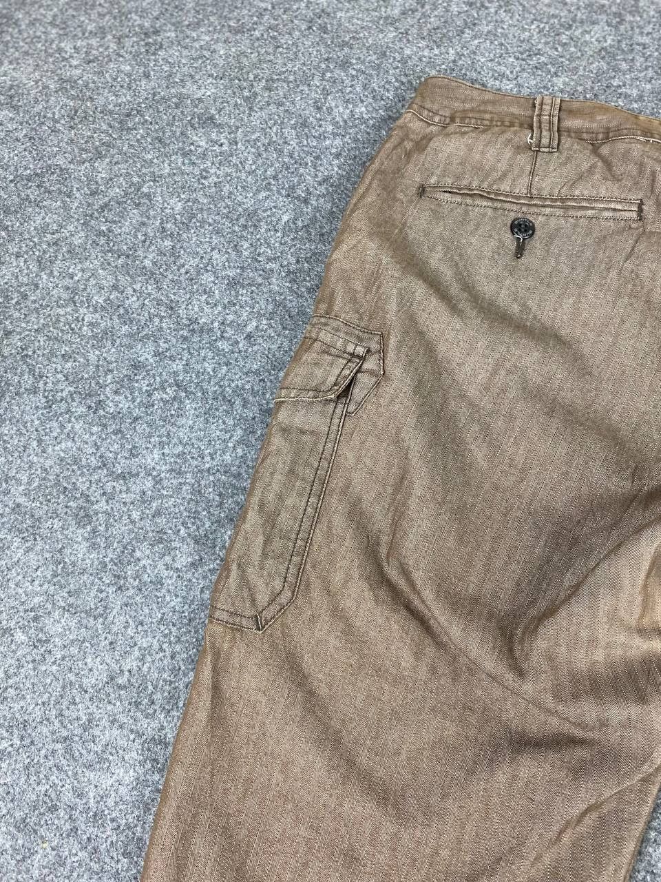 Japanese Brand burtle japanese brands herringbone cargo pants Size US 30 / EU 46 - 3 Thumbnail