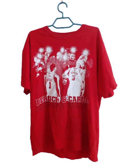 Vintage Full Print Derrick And Carlos Chicago Bulls T Shirt