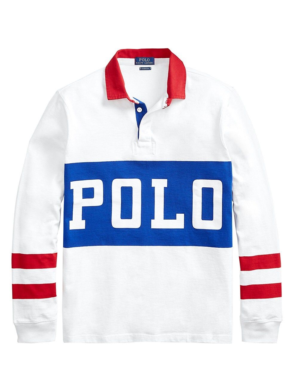 POLO RALPH LAUREN POLO TRACK PRINTED RUGBY SHIRT XL