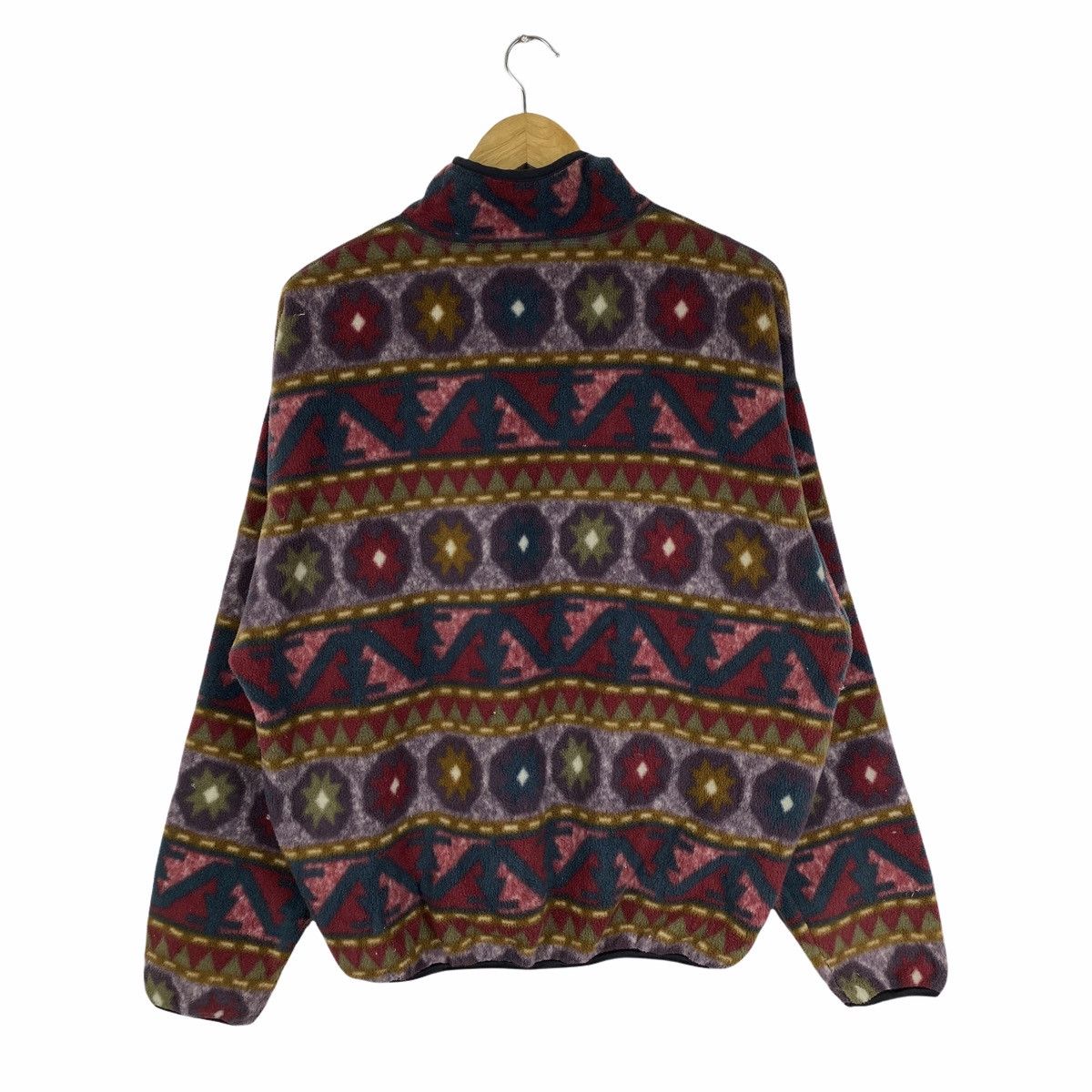 Columbia × Vintage VINTAGE COLUMBIA SPORTSWEAR ABSTRACT DESIGN FLEECE PULLOVER Size US L / EU 52-54 / 3 - 2 Thumbnail