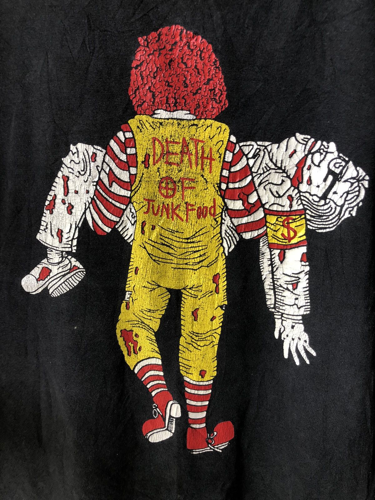 Vintage T1 vintage Death of Junk Food McDonald inspired Size US L / EU 52-54 / 3 - 1 Thumbnail