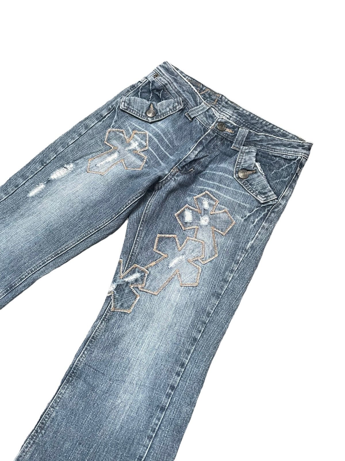 Japanese Brand Japanese Tzpa CH Inspired Distresed Denim Size US 31 - 2 Thumbnail