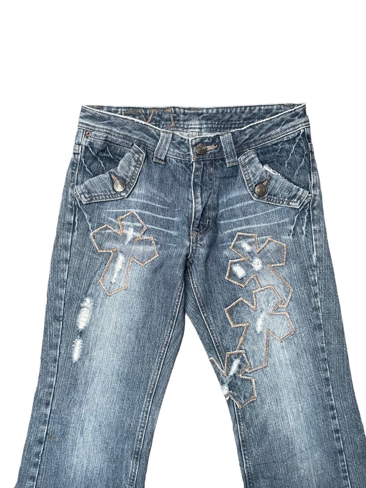 Japanese Brand Japanese Tzpa CH Inspired Distresed Denim Size US 31 - 4 Thumbnail