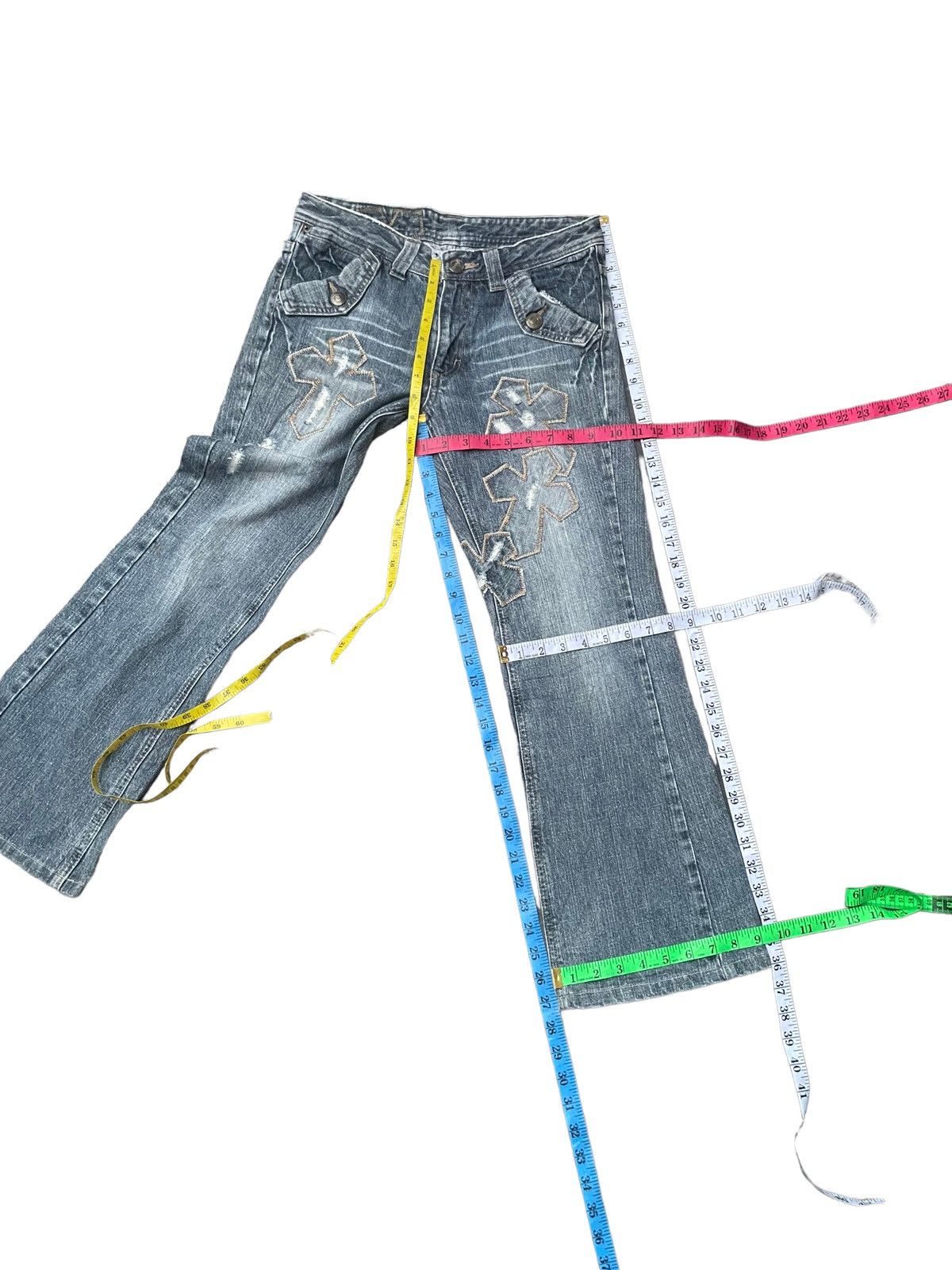 Japanese Brand Japanese Tzpa CH Inspired Distresed Denim Size US 31 - 16 Thumbnail