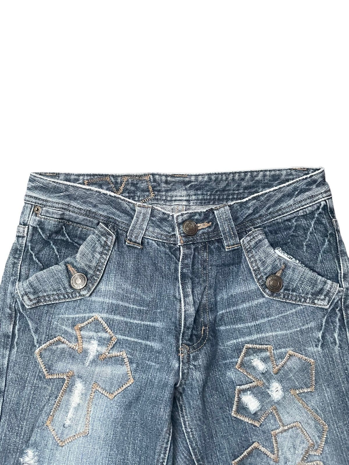 Japanese Brand Japanese Tzpa CH Inspired Distresed Denim Size US 31 - 7 Thumbnail