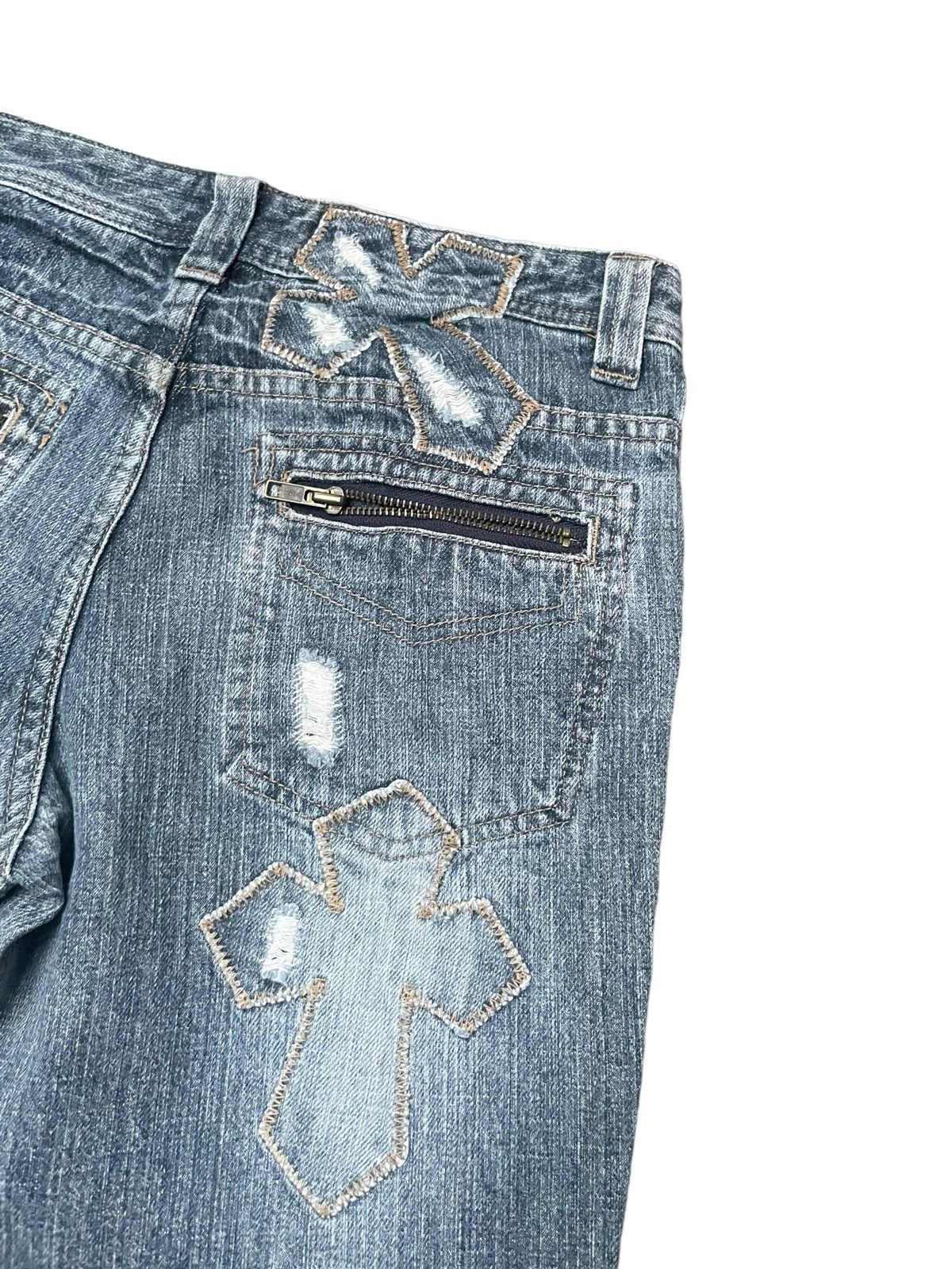 Japanese Brand Japanese Tzpa CH Inspired Distresed Denim Size US 31 - 11 Thumbnail
