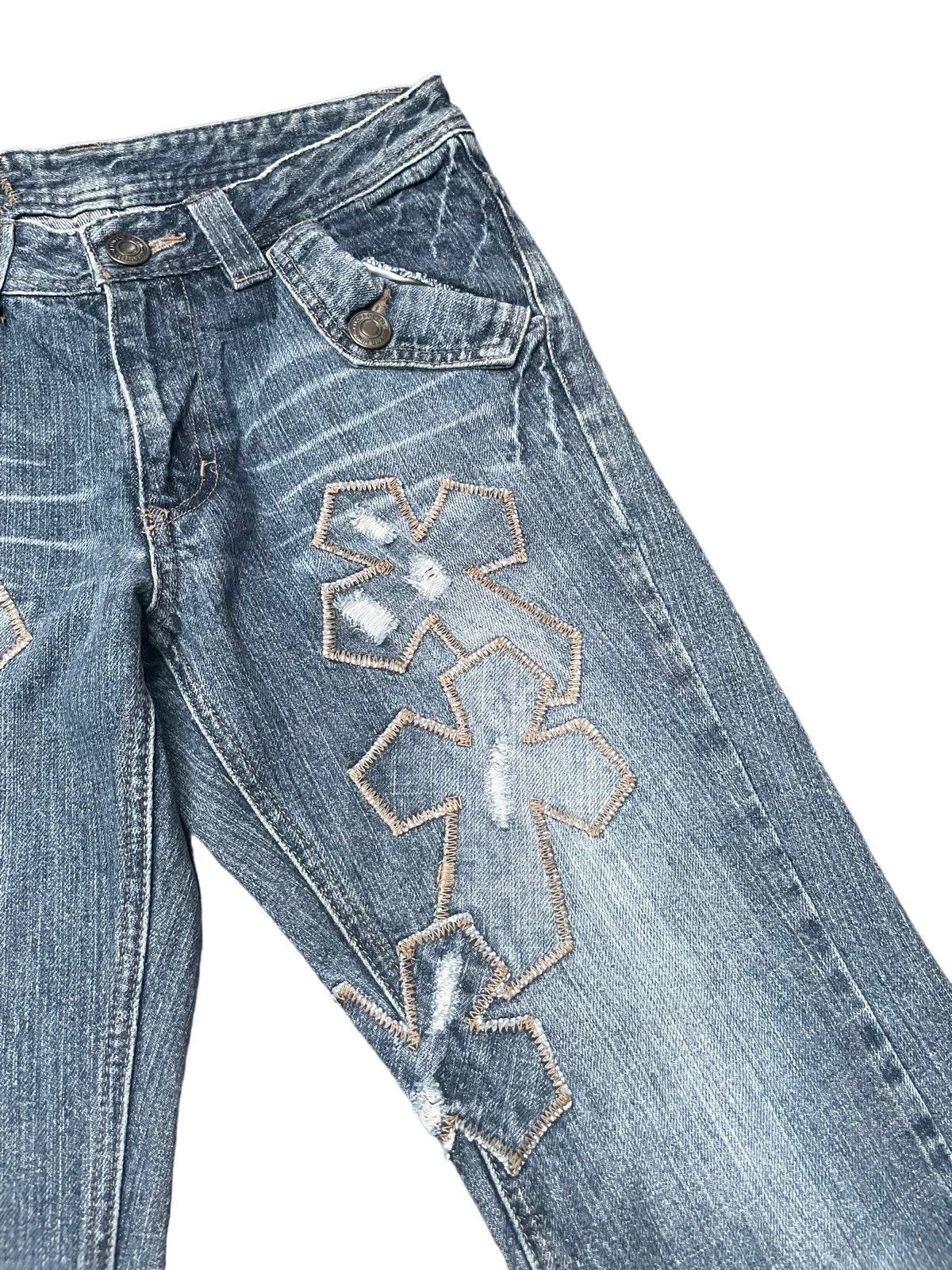 Japanese Brand Japanese Tzpa CH Inspired Distresed Denim Size US 31 - 5 Thumbnail