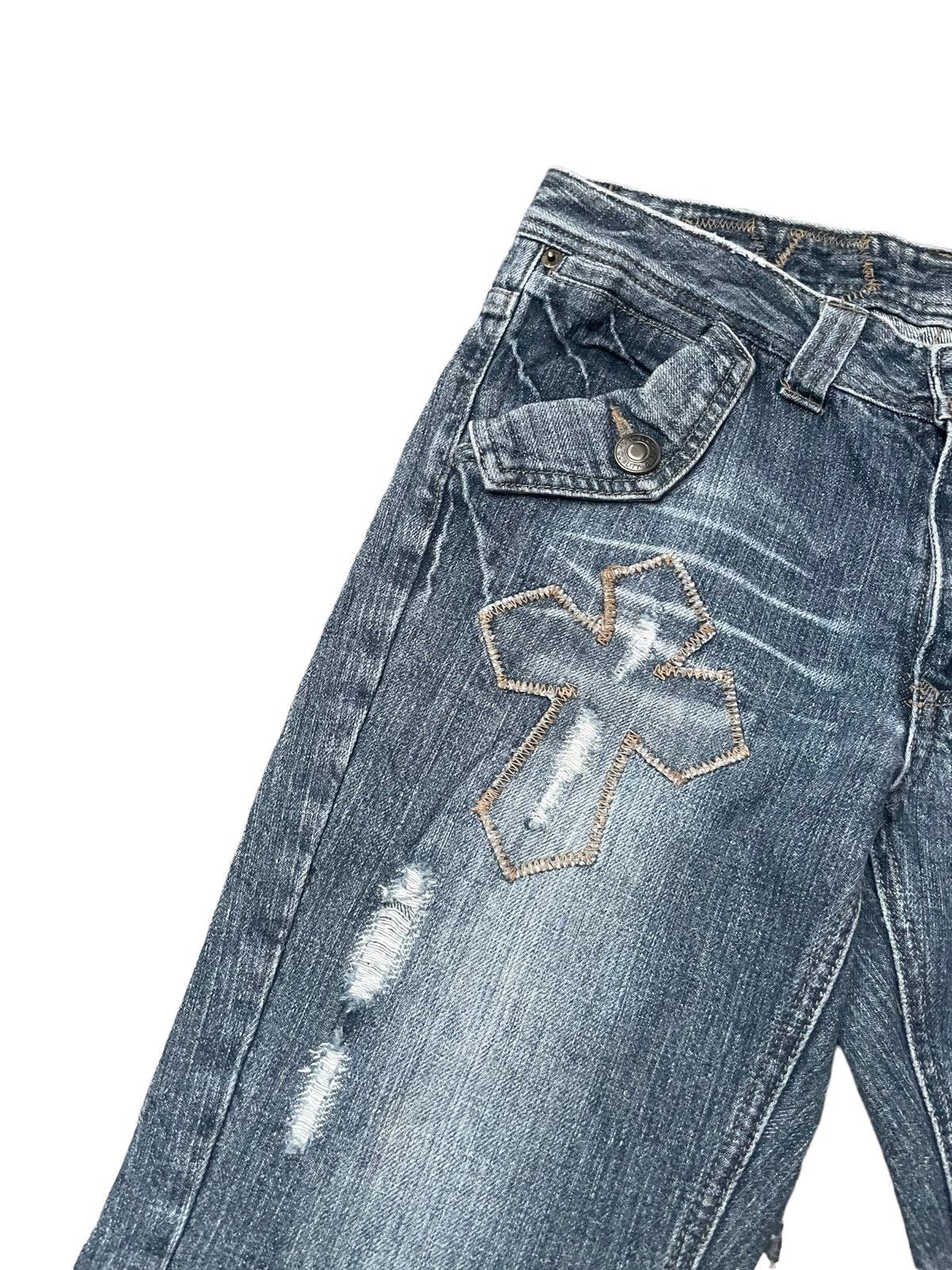 Japanese Brand Japanese Tzpa CH Inspired Distresed Denim Size US 31 - 6 Thumbnail