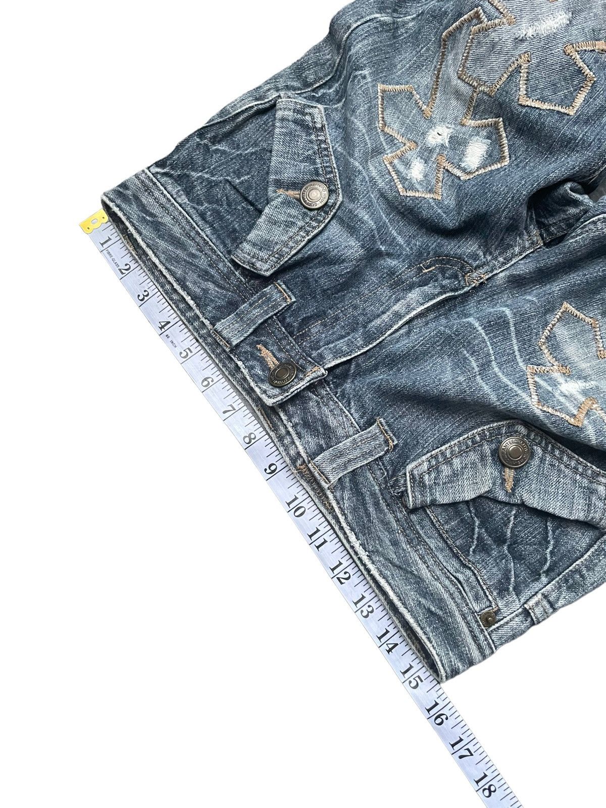 Japanese Brand Japanese Tzpa CH Inspired Distresed Denim Size US 31 - 15 Thumbnail
