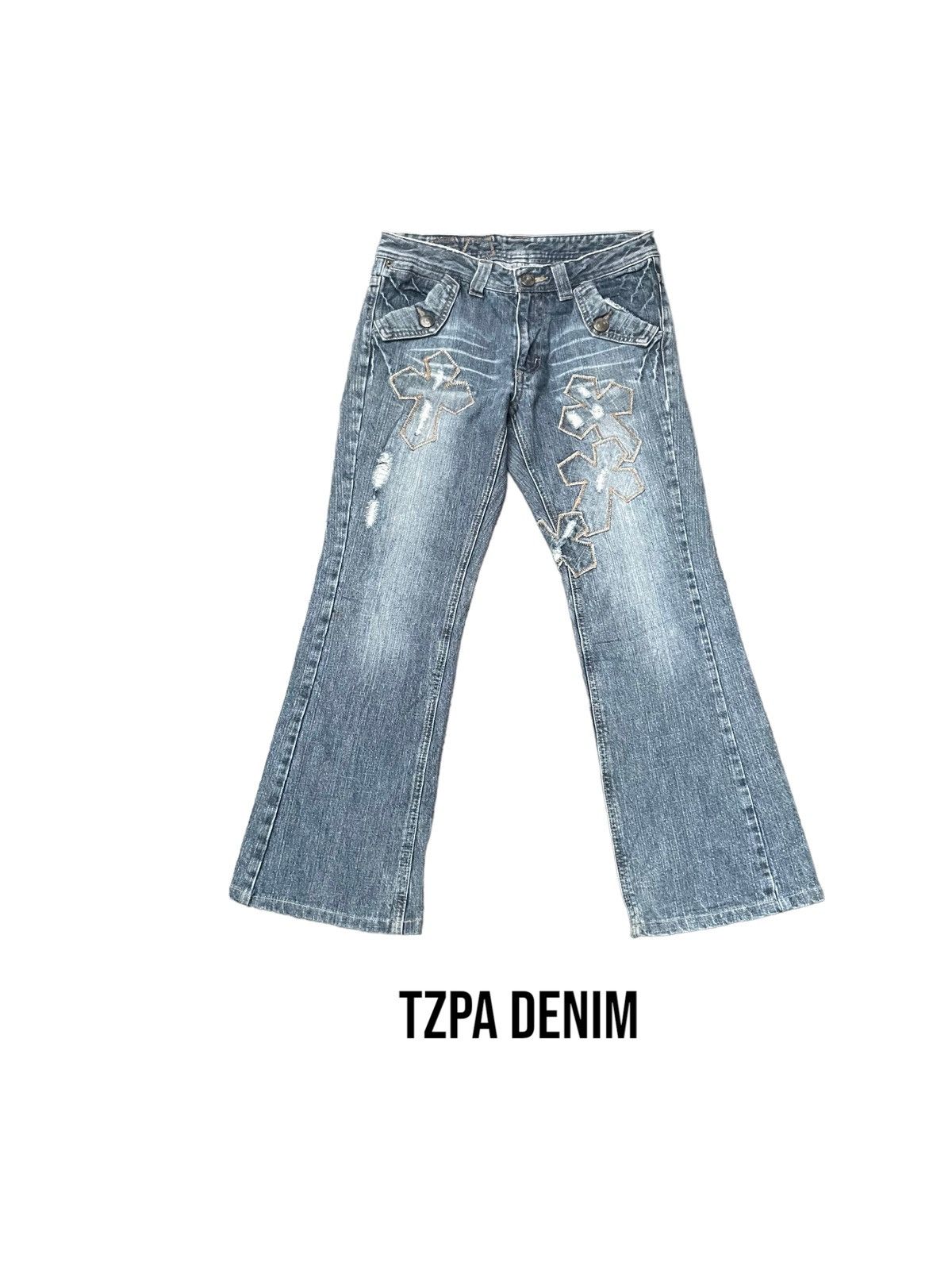 Japanese Brand Japanese Tzpa CH Inspired Distresed Denim Size US 31 - 1 Thumbnail