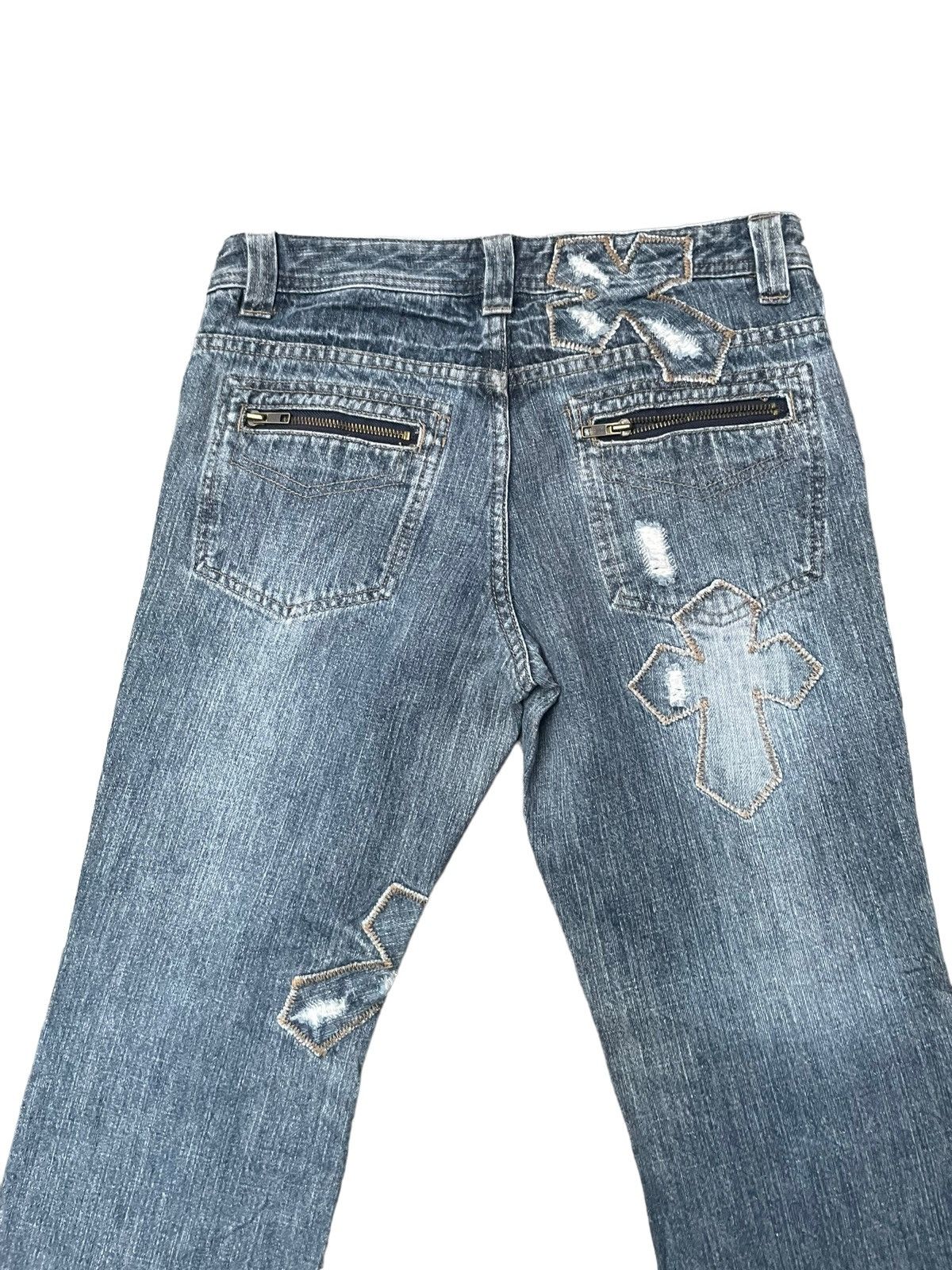 Japanese Brand Japanese Tzpa CH Inspired Distresed Denim Size US 31 - 10 Thumbnail