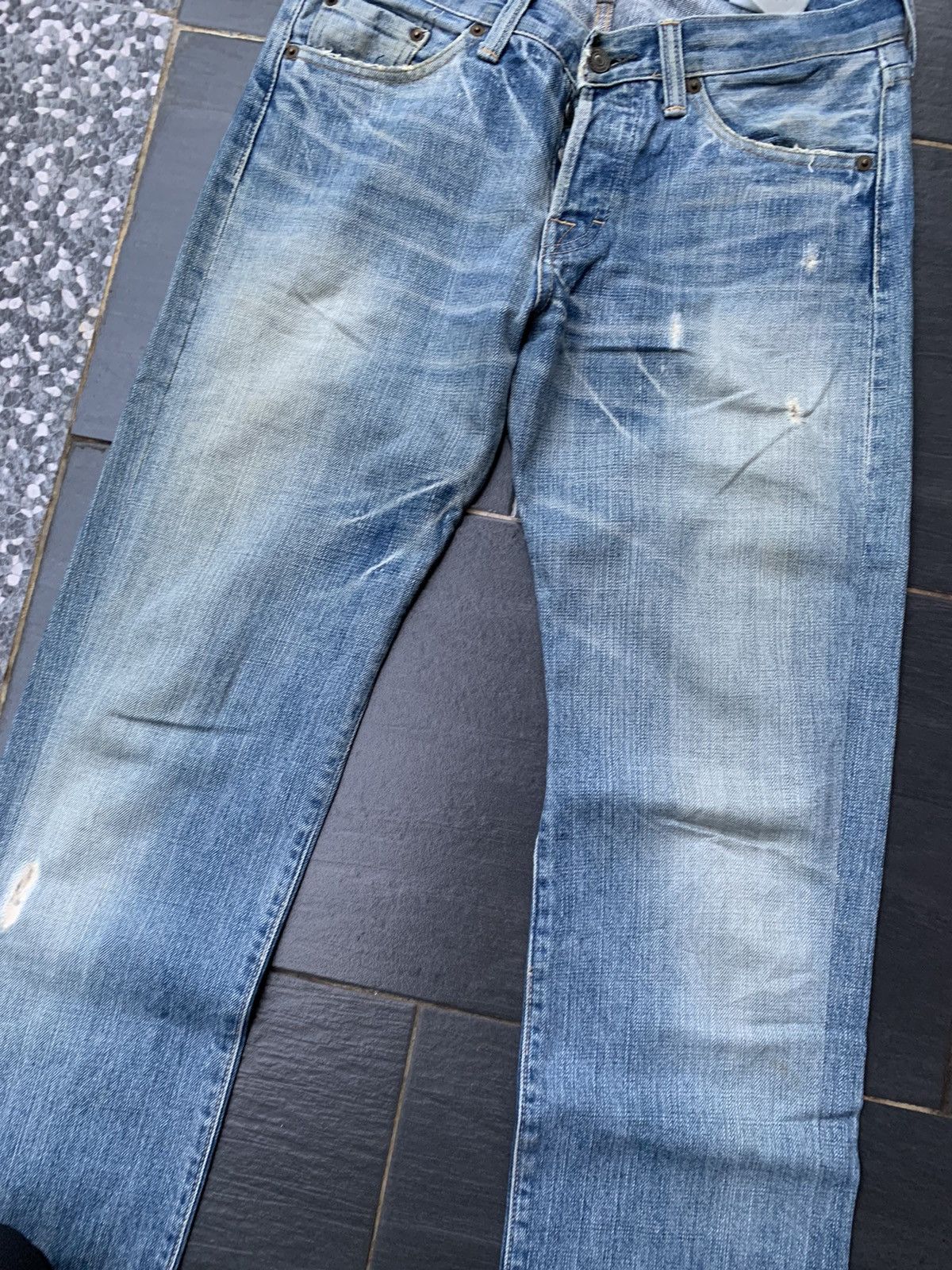 Japanese Brand Medio Quadro Distressed Denim Size US 32 / EU 48 - 4 Thumbnail