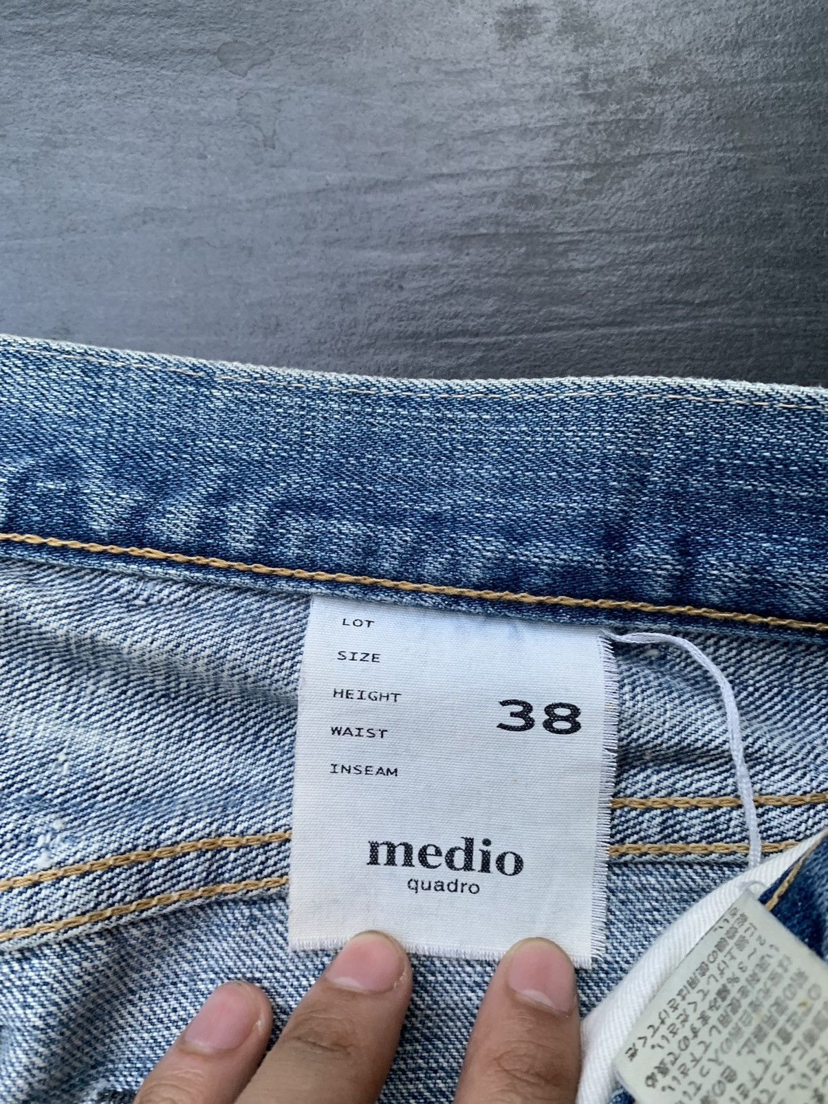 Japanese Brand Medio Quadro Distressed Denim Size US 32 / EU 48 - 8 Thumbnail