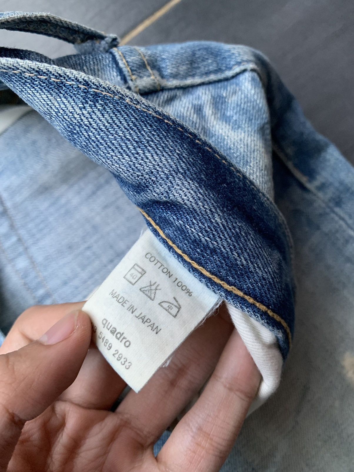 Japanese Brand Medio Quadro Distressed Denim Size US 32 / EU 48 - 9 Thumbnail