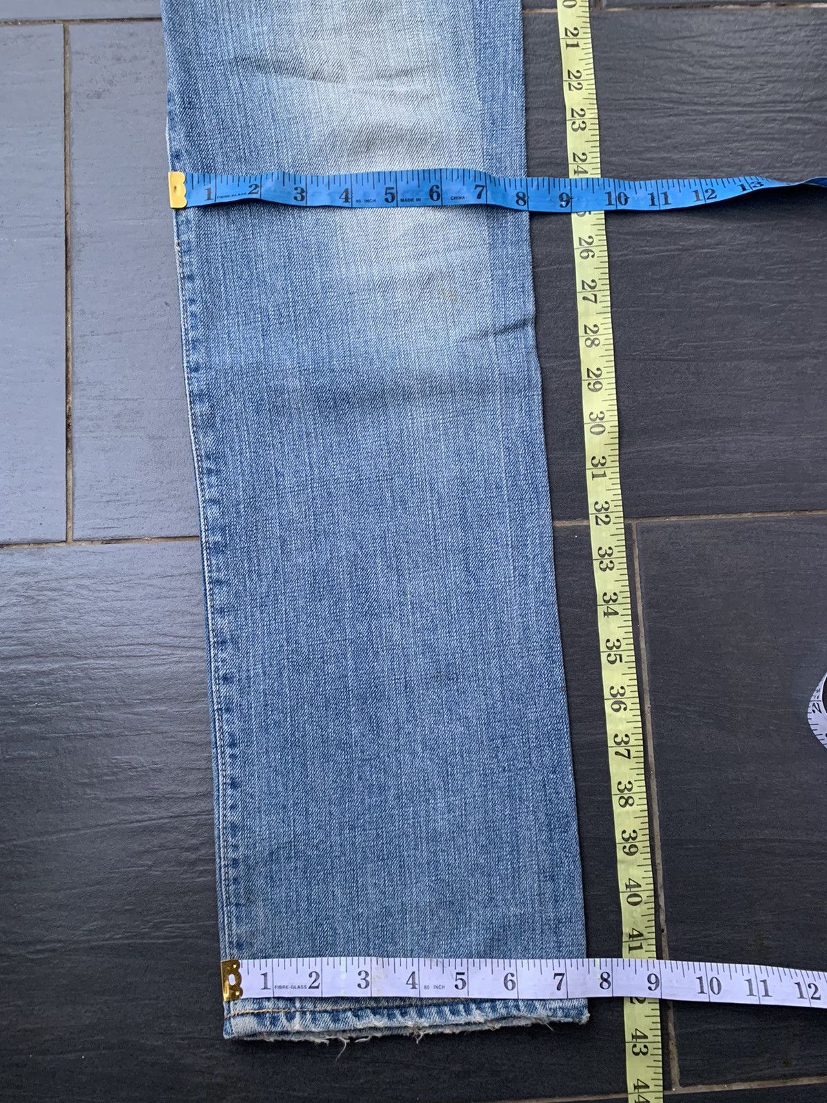Japanese Brand Medio Quadro Distressed Denim Size US 32 / EU 48 - 18 Thumbnail