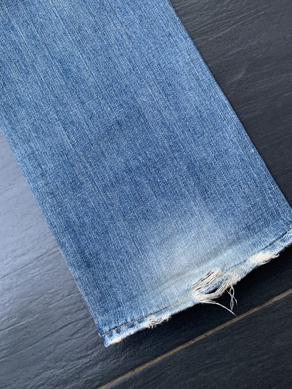 Japanese Brand Medio Quadro Distressed Denim Size US 32 / EU 48 - 12 Thumbnail