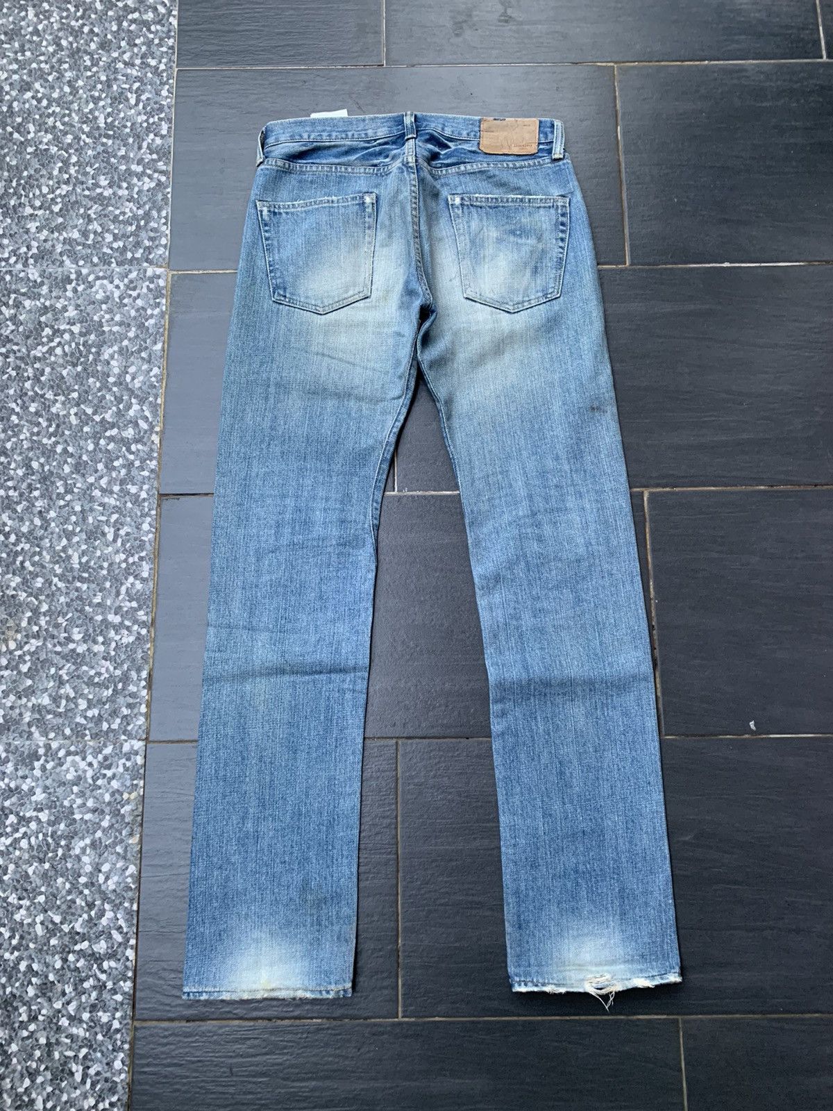 Japanese Brand Medio Quadro Distressed Denim Size US 32 / EU 48 - 10 Thumbnail