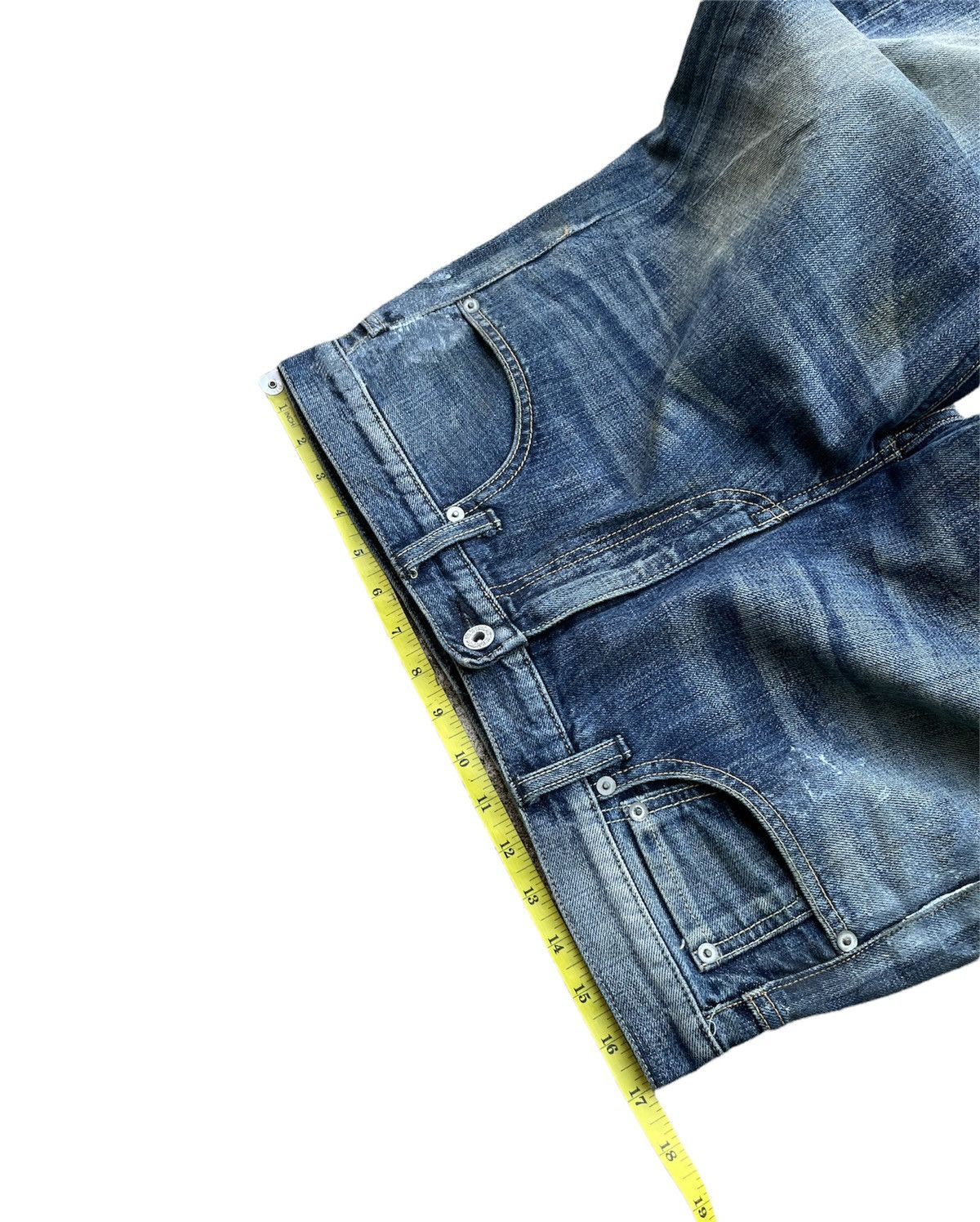 FDMTL × Japanese Brand × Vintage Fundamental Clothing Japan Aging Wash Denim Size US 34 / EU 50 - 2 Thumbnail