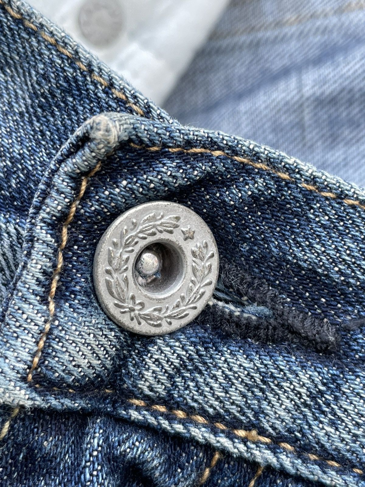 FDMTL × Japanese Brand × Vintage Fundamental Clothing Japan Aging Wash Denim Size US 34 / EU 50 - 24 Thumbnail