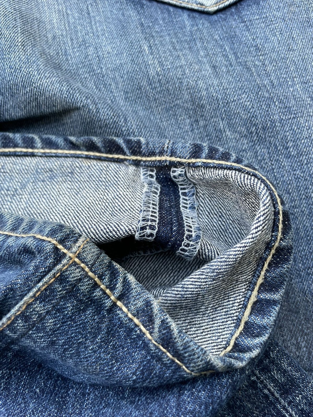 FDMTL × Japanese Brand × Vintage Fundamental Clothing Japan Aging Wash Denim Size US 34 / EU 50 - 20 Thumbnail