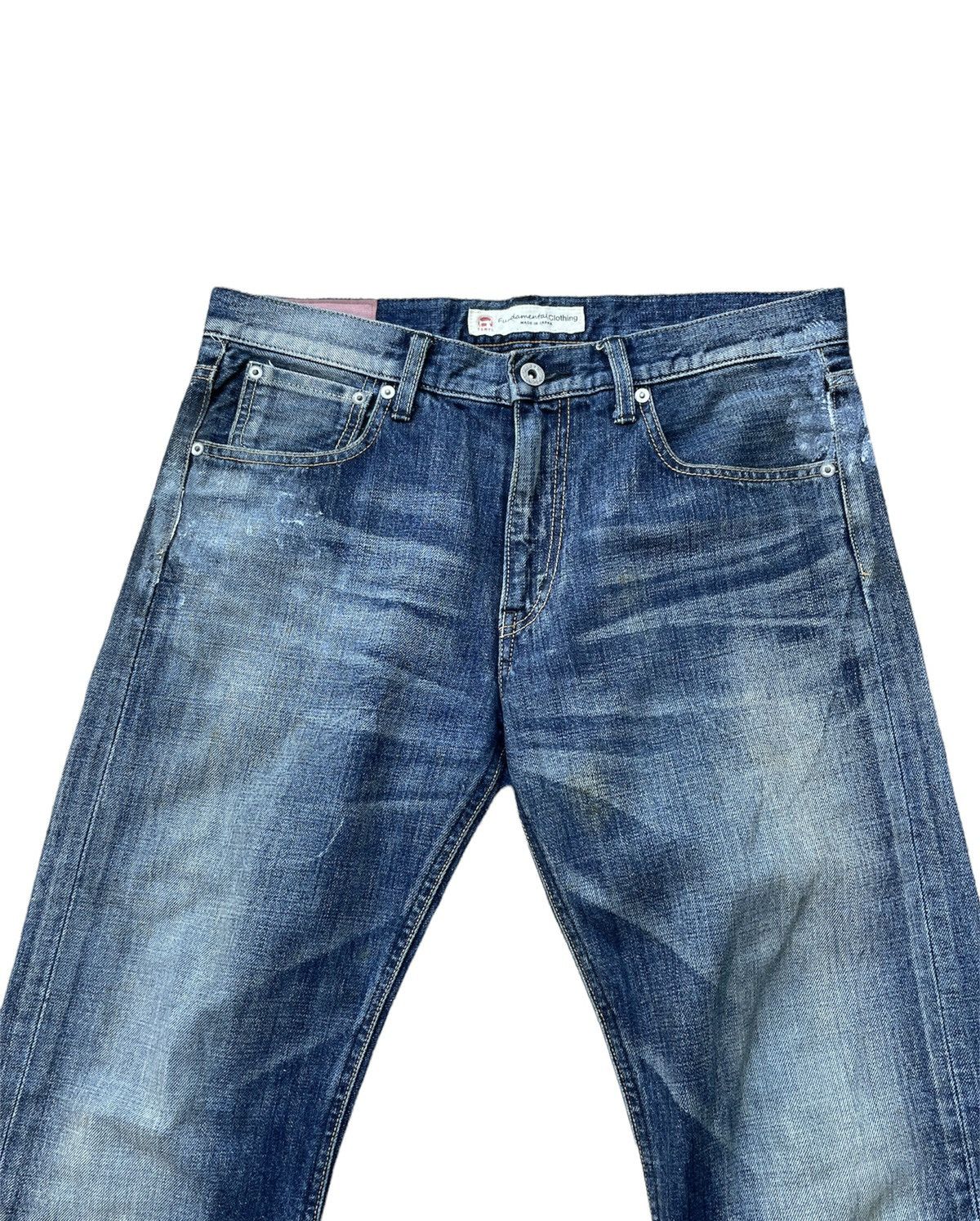 FDMTL × Japanese Brand × Vintage Fundamental Clothing Japan Aging Wash Denim Size US 34 / EU 50 - 7 Thumbnail