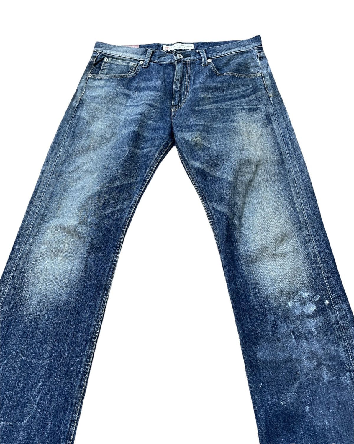 FDMTL × Japanese Brand × Vintage Fundamental Clothing Japan Aging Wash Denim Size US 34 / EU 50 - 4 Thumbnail