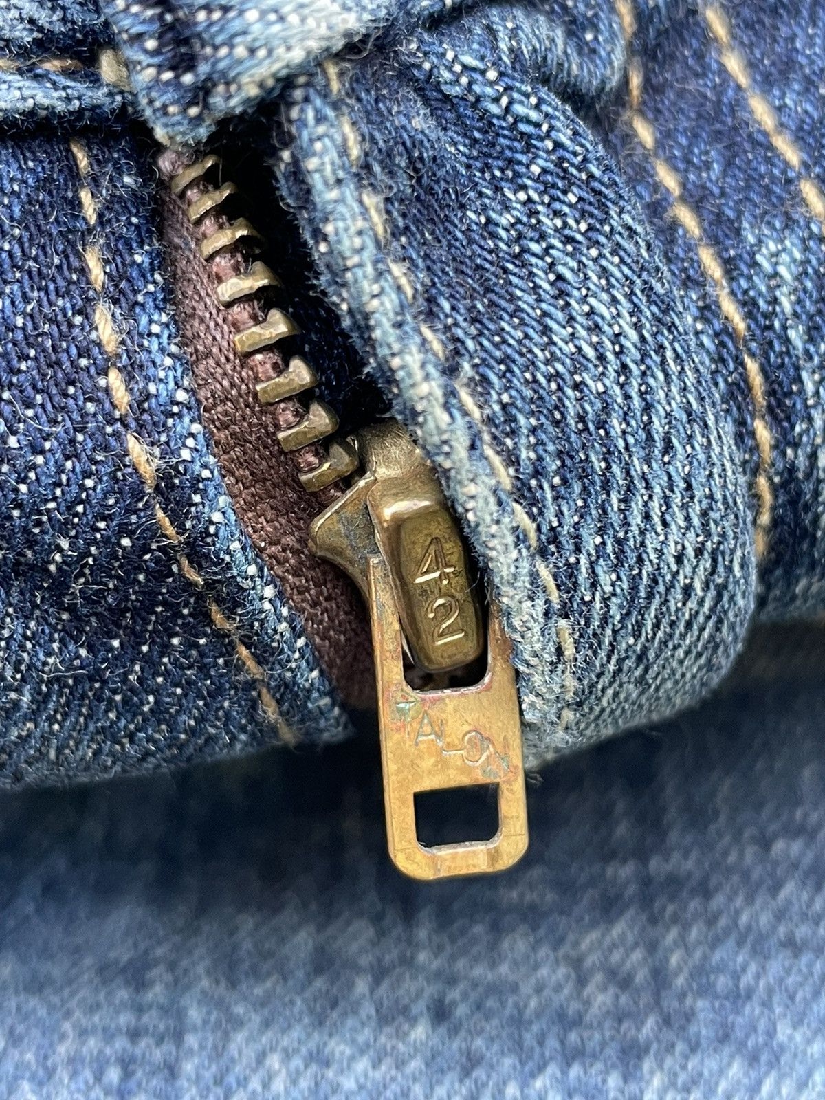 FDMTL × Japanese Brand × Vintage Fundamental Clothing Japan Aging Wash Denim Size US 34 / EU 50 - 23 Thumbnail