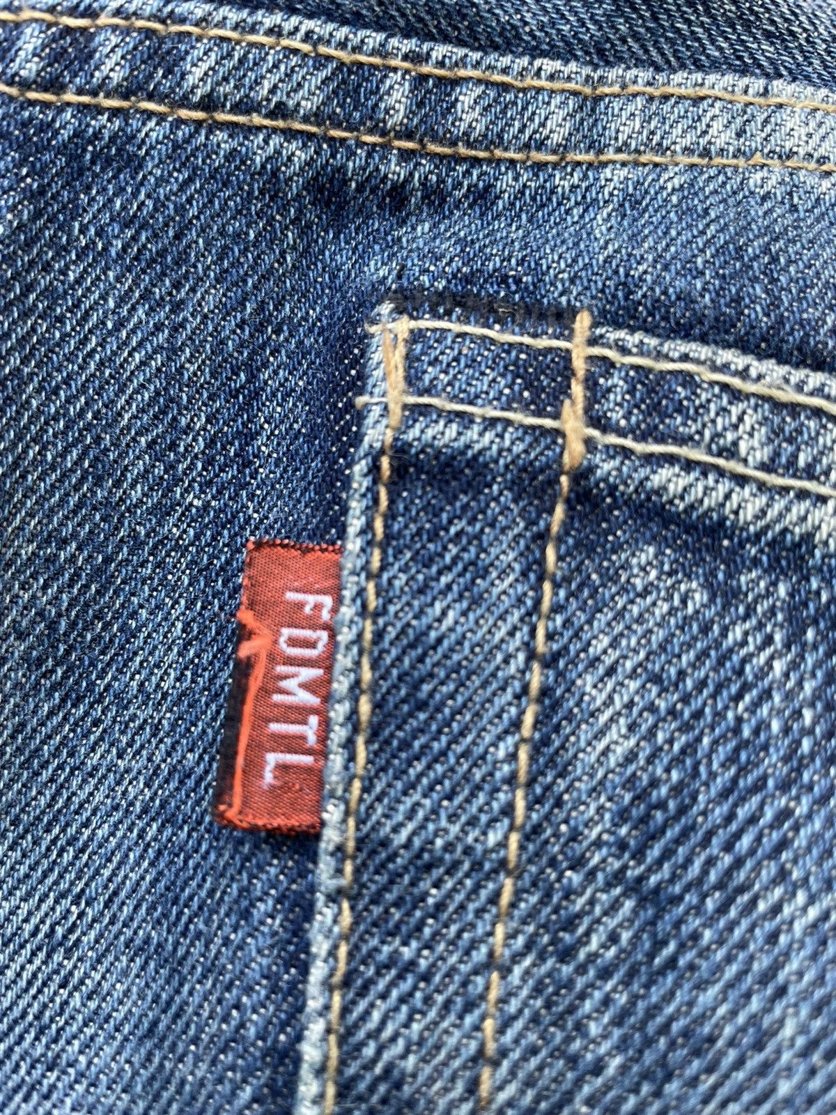 FDMTL × Japanese Brand × Vintage Fundamental Clothing Japan Aging Wash Denim Size US 34 / EU 50 - 19 Thumbnail