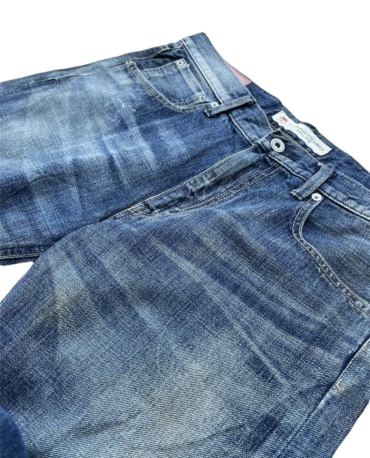 FDMTL × Japanese Brand × Vintage Fundamental Clothing Japan Aging Wash Denim Size US 34 / EU 50 - 11 Thumbnail