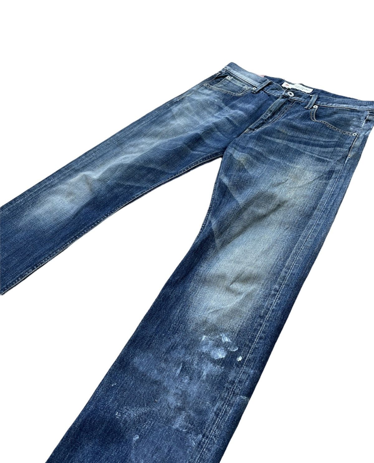 FDMTL × Japanese Brand × Vintage Fundamental Clothing Japan Aging Wash Denim Size US 34 / EU 50 - 3 Thumbnail
