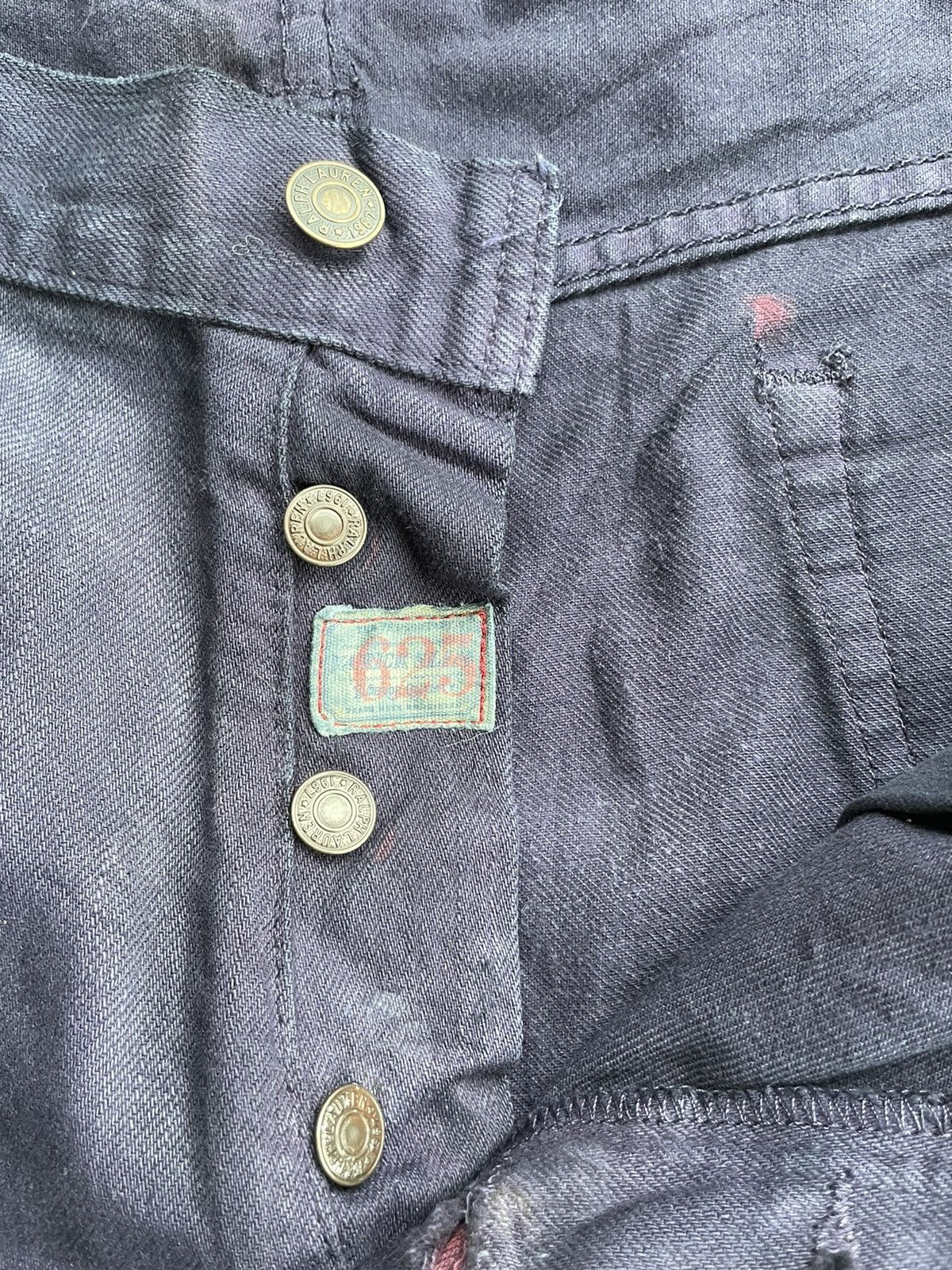 Designer Polo Ralph Lauren Vintage Purple Wash Denim Size US 40 / EU 56 - 19 Thumbnail