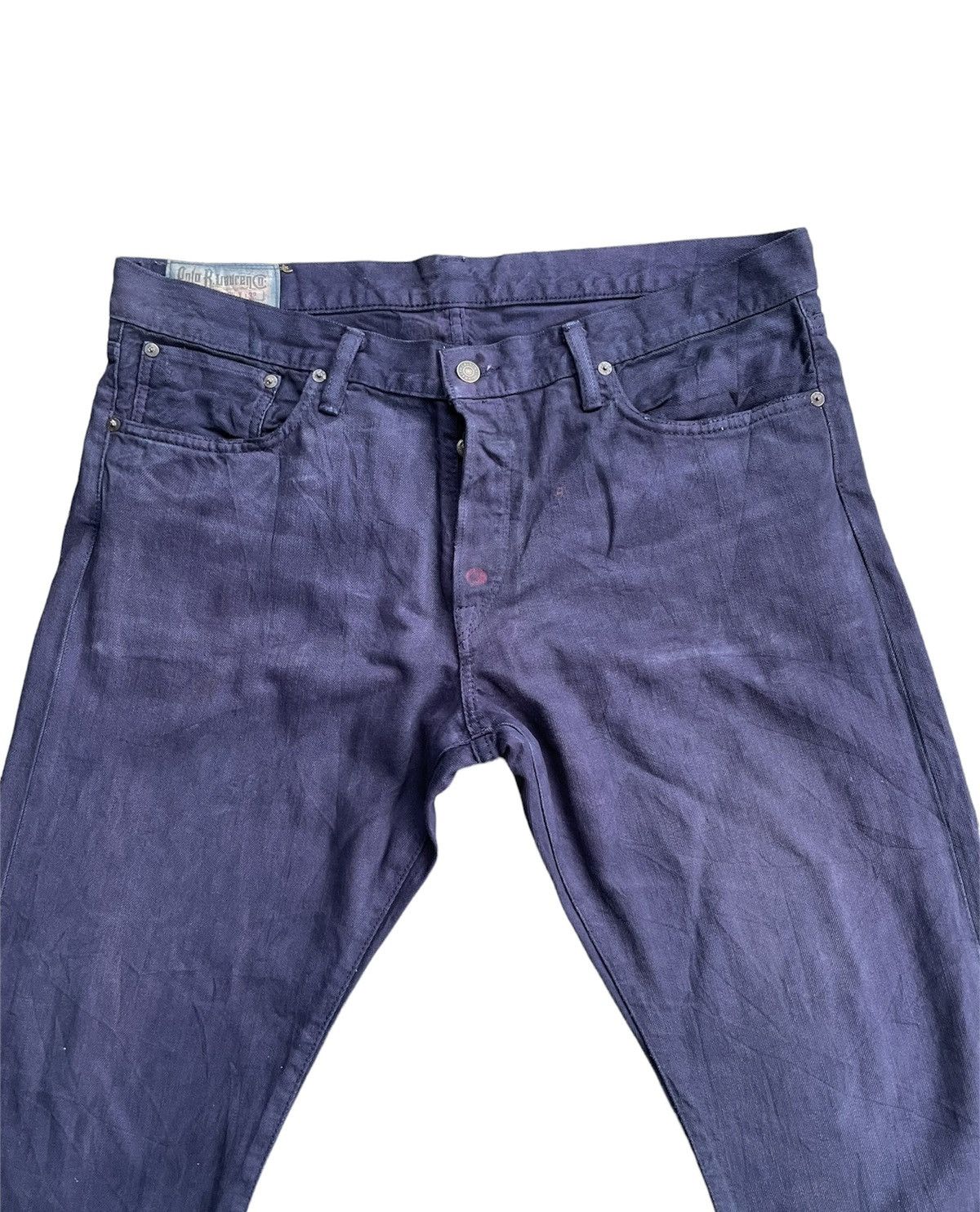 Designer Polo Ralph Lauren Vintage Purple Wash Denim Size US 40 / EU 56 - 4 Thumbnail