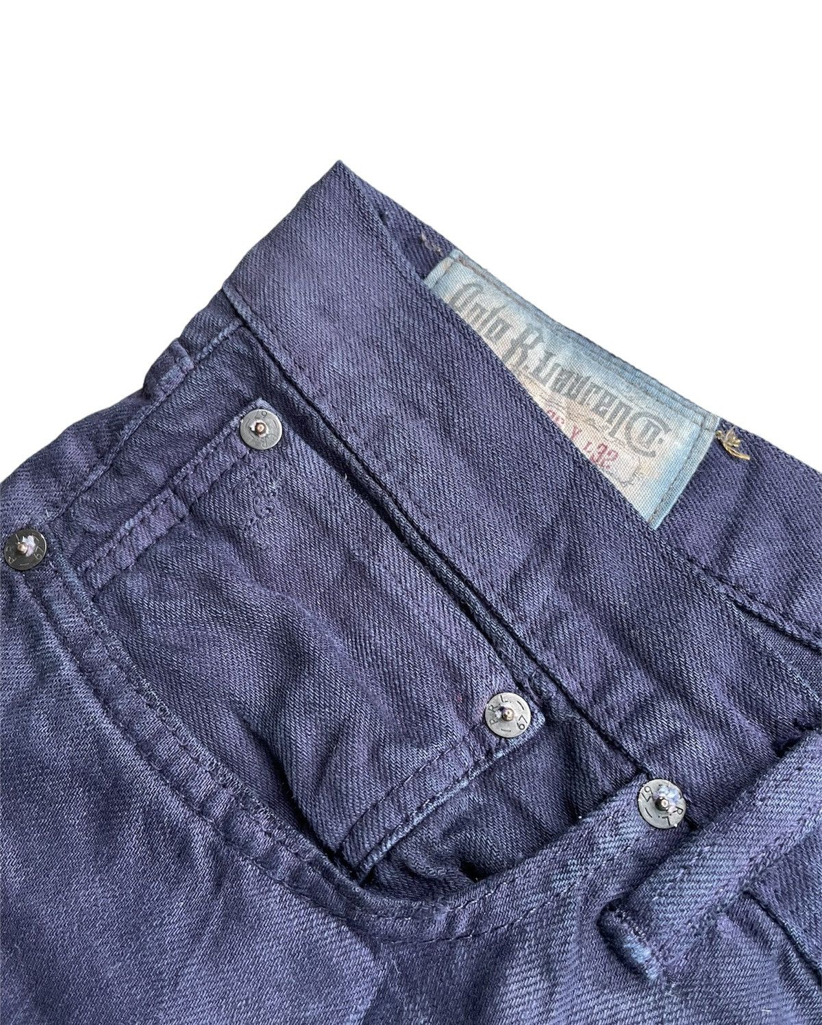 Designer Polo Ralph Lauren Vintage Purple Wash Denim Size US 40 / EU 56 - 8 Thumbnail
