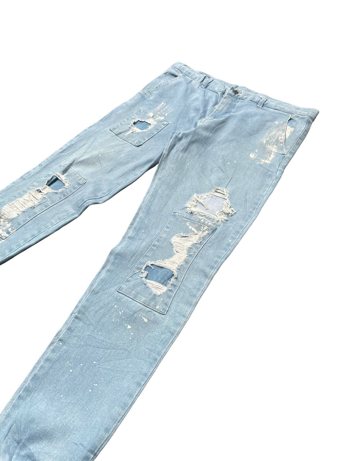 Designer Danke Schon Distresed Denim Size US 33 - 2 Thumbnail
