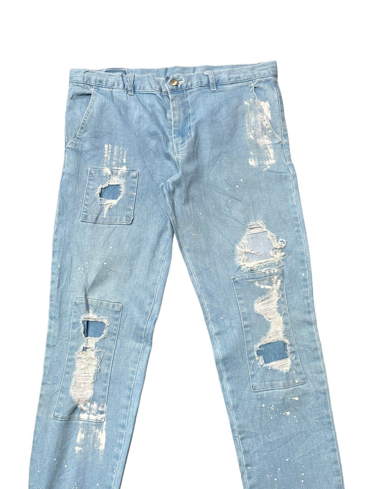 Designer Danke Schon Distresed Denim Size US 33 - 3 Thumbnail