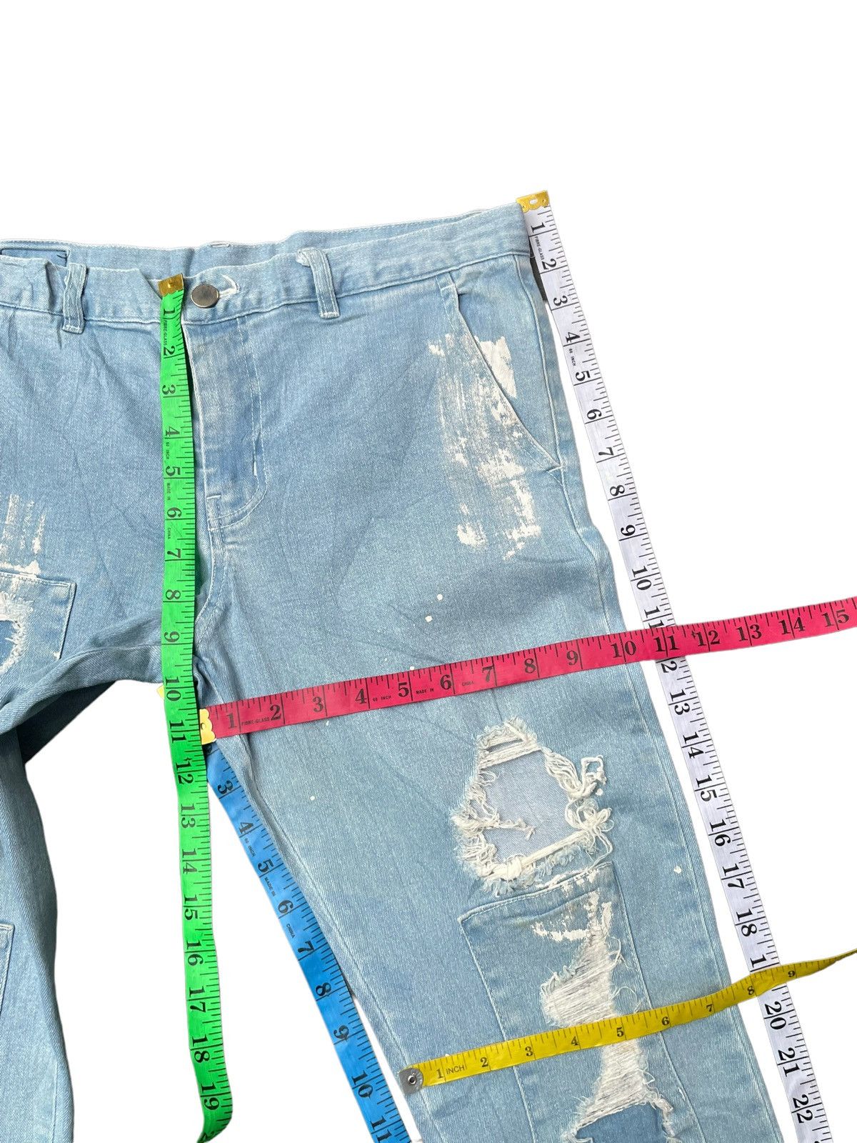 Designer Danke Schon Distresed Denim Size US 33 - 19 Thumbnail