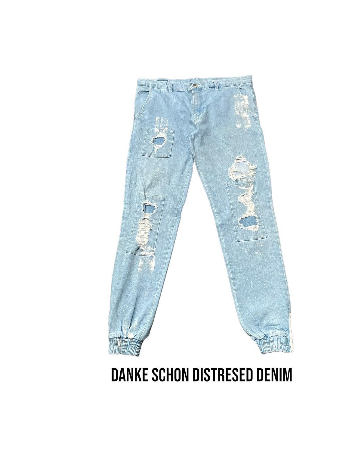Designer Danke Schon Distresed Denim Size US 33 - 1 Thumbnail