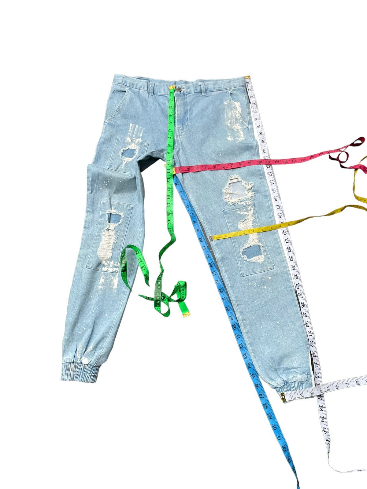 Designer Danke Schon Distresed Denim Size US 33 - 17 Thumbnail