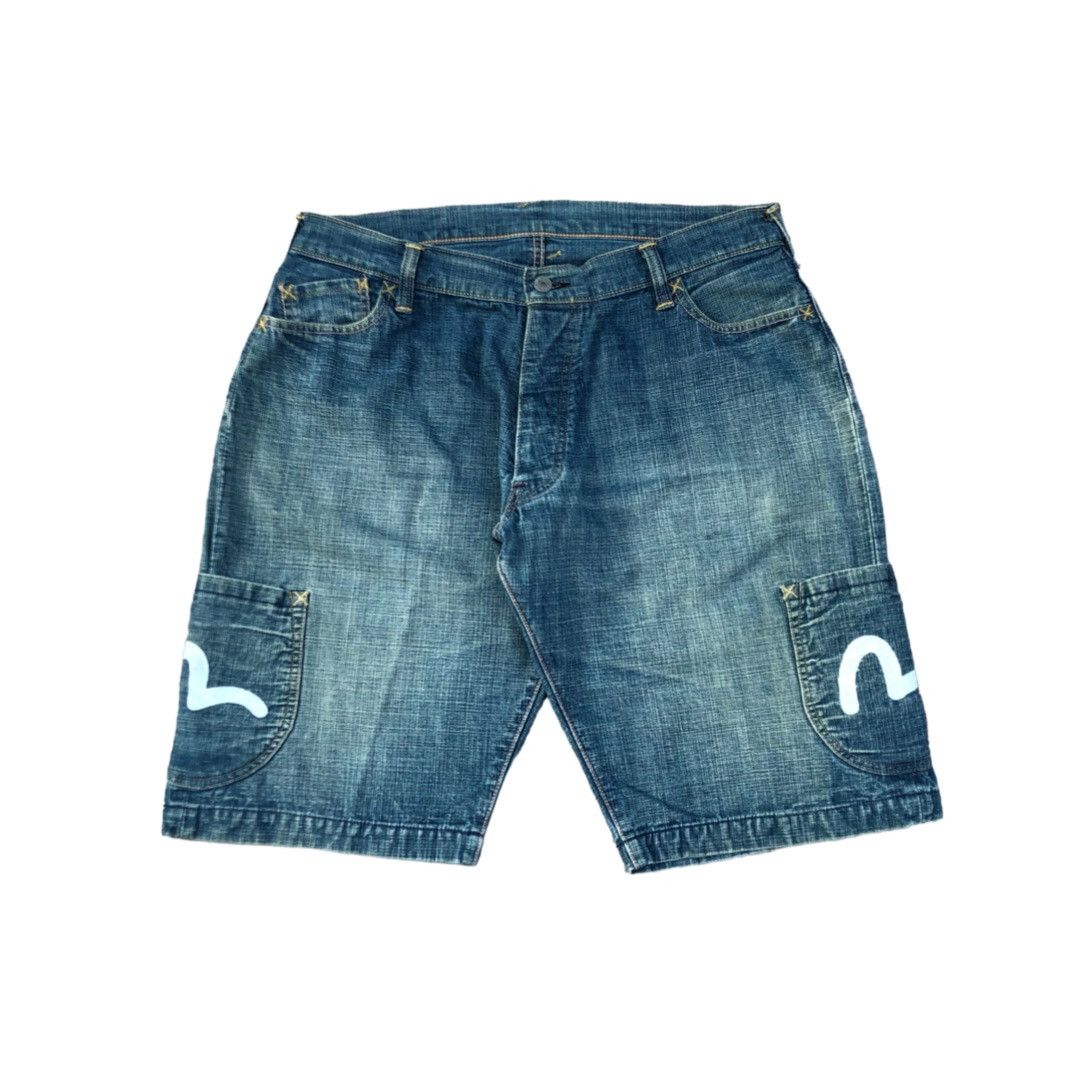 image of Vintage Evisu Selvedge Jeans Short, Men's (Size 36)