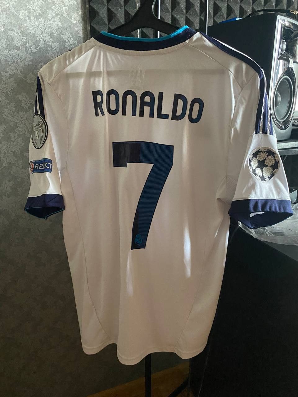 Cristiano Ronaldo Real Madrid 2012 2013 UEFA Soccer Jersey