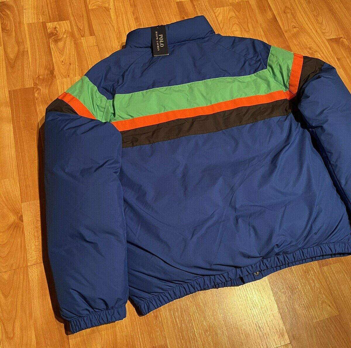 Polo Ralph Lauren Polo Ralph Lauren Striped Cookie Patch Down Puffer Jacket Size US M / EU 48-50 / 2 - 7 Thumbnail