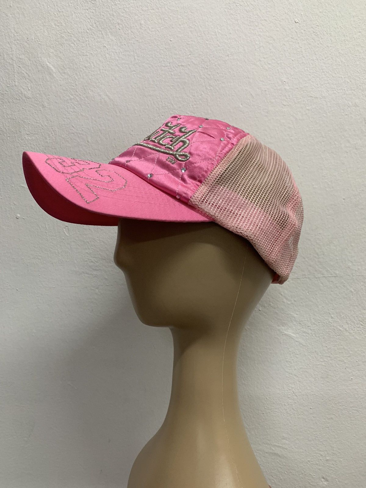 Von Dutch Von Dutch Pink Bling Bling Trucker Hats Size ONE SIZE - 3 Thumbnail