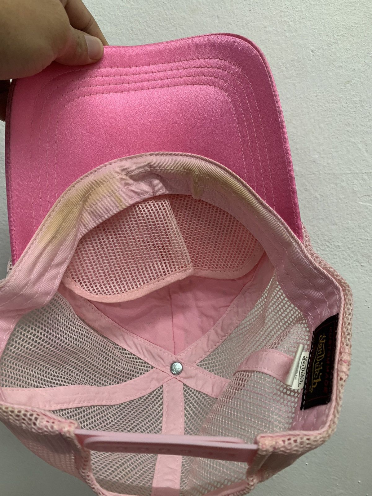 Von Dutch Von Dutch Pink Bling Bling Trucker Hats Size ONE SIZE - 7 Thumbnail