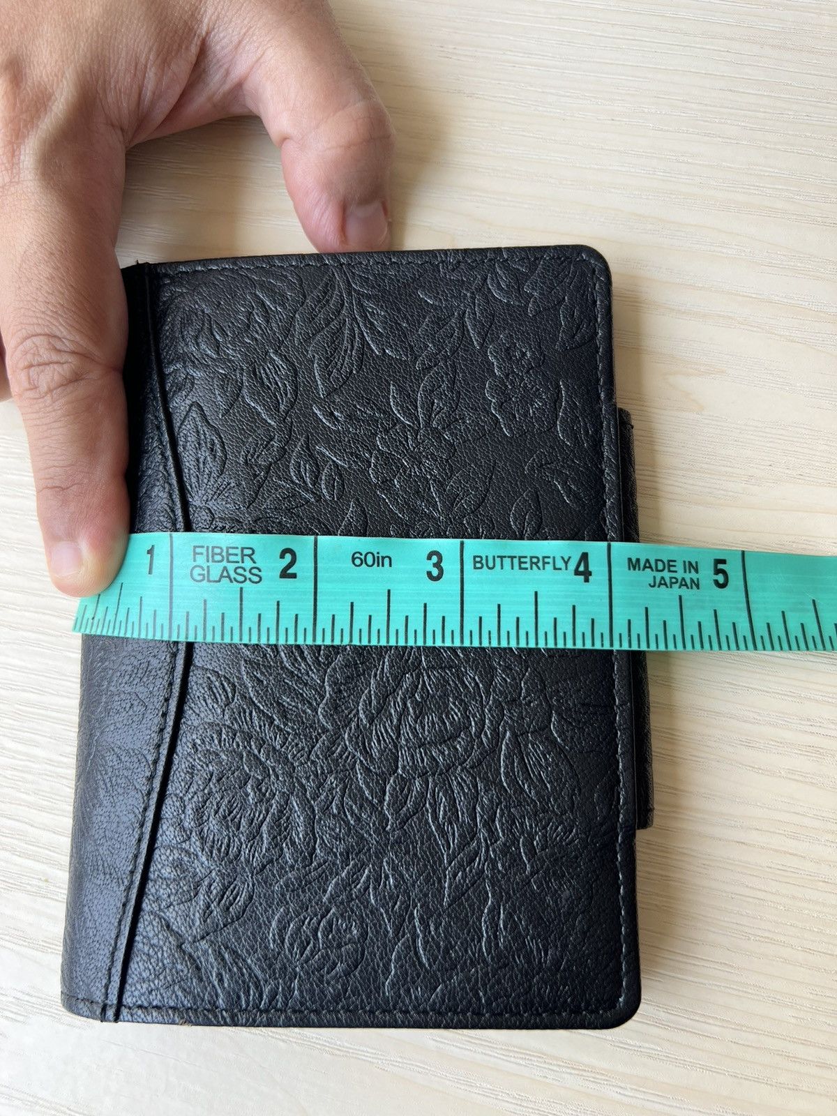 Leather Vintage Ibiza Japan Carved Black Leather Wallet Size ONE SIZE - 17 Thumbnail
