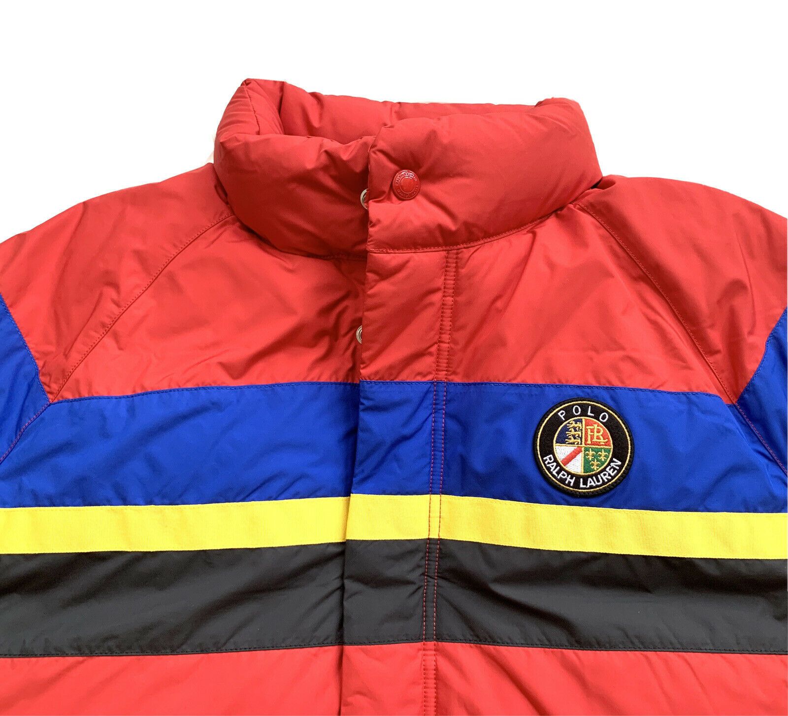 Polo Ralph Lauren Polo Ralph Lauren Striped Puffer Cookie Patch Jacket Med Size US M / EU 48-50 / 2 - 5 Thumbnail