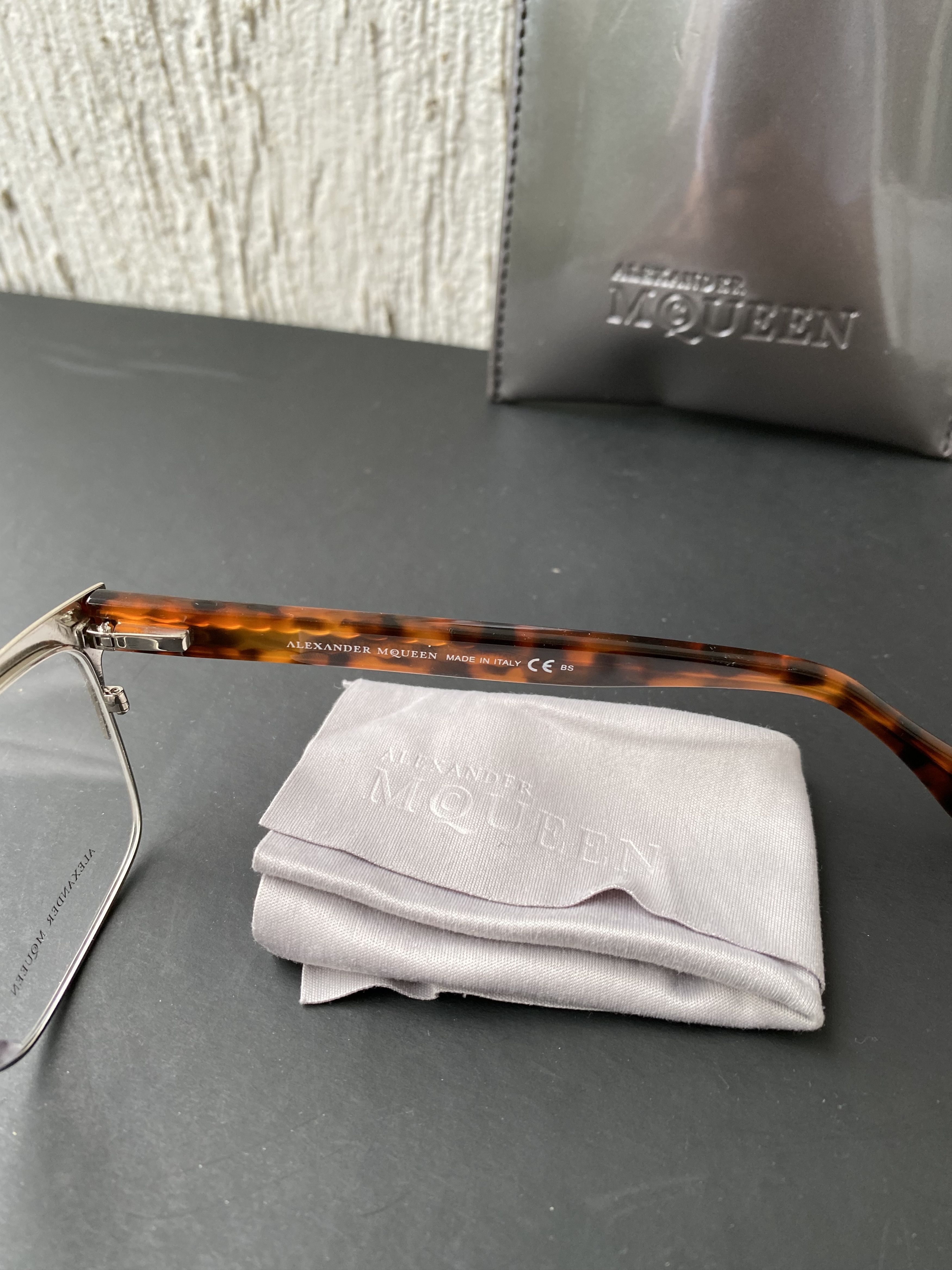 Alexander McQueen metal frame glasses Size ONE SIZE - 3 Thumbnail
