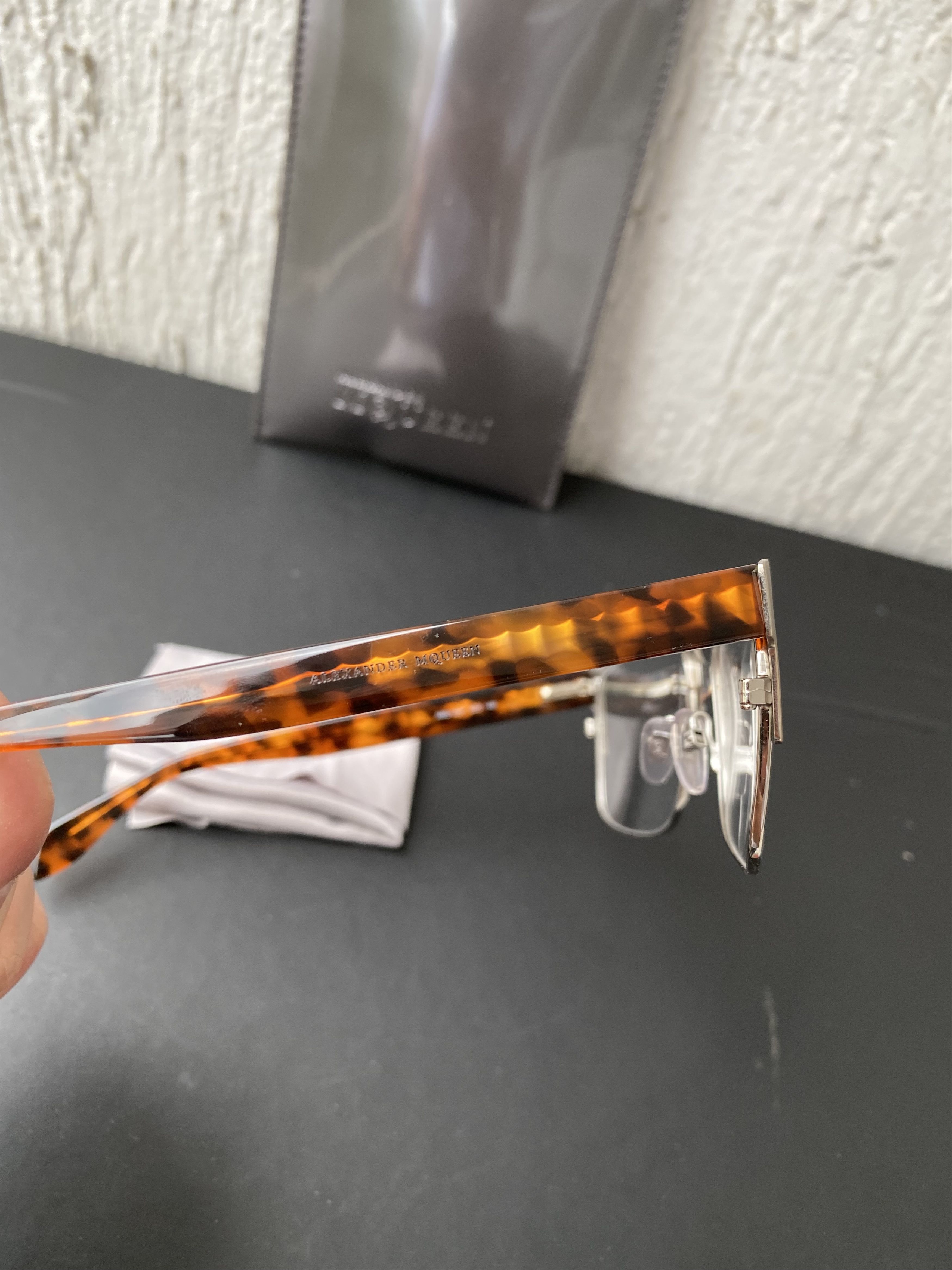 Alexander McQueen metal frame glasses Size ONE SIZE - 5 Thumbnail