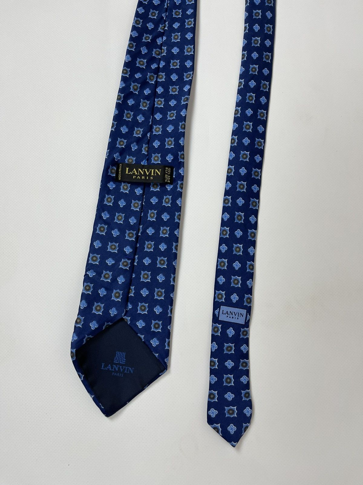 Lanvin Lanvin Paris monogram made in Italy 100% silk tie Size ONE SIZE - 4 Thumbnail